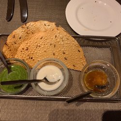 The Pepper Trail - Complementary pappadums.