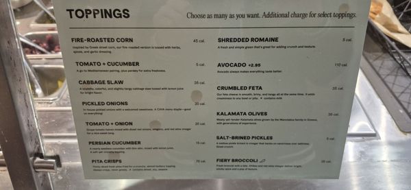 Menu photo 4 Cava Culver City, CA