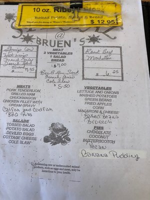 Menu photo 8 Bruen's Restaurant Stanton, KY