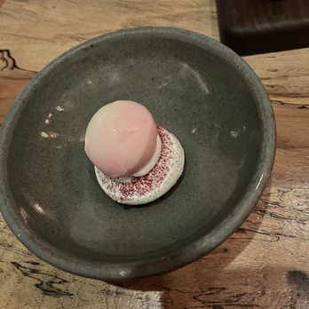 Barley Swine - Port sorbet with tarragon pavlova and beets - New American Near Me - Austin, Texas