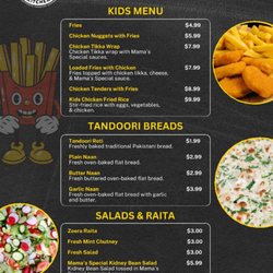 Mama’s Halal Kitchen - Menu
