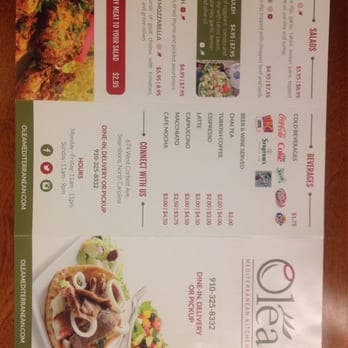 Olea Mediterranean Kitchen - Menu 2 - Mediterranean Near Me - Swansboro, North Carolina Olea Mediterranean Kitchen - Menu 2 - Mediterranean Near Me - Swansboro, North Carolina