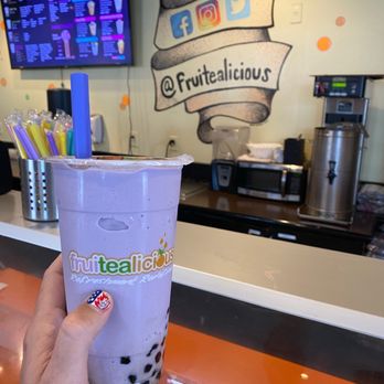 Fruitealicious Bubble Tea & Smoothies - Taro Smoothie - Coffee & Tea Near Me - Frisco, Texas Fruitealicious Bubble Tea & Smoothies - Taro Smoothie - Coffee & Tea Near Me - Frisco, Texas