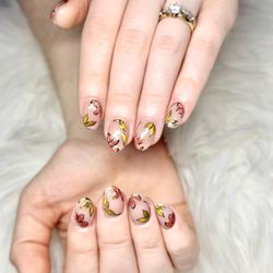 Sunflower Nails - Spring nail
