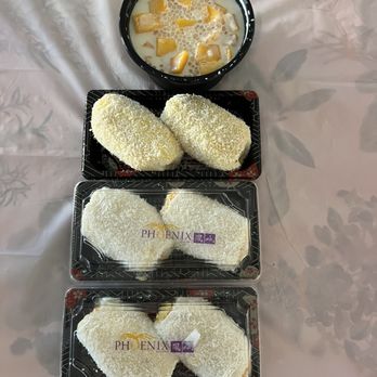 Phoenix Dessert - Mango roll, durian roll, silken tofu with mango. - Desserts Near Me - San Diego, California Phoenix Dessert - Mango roll, durian roll, silken tofu with mango. - Desserts Near Me - San Diego, California