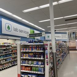 Labcorp at Walgreens - The different OTC  vitamins, and sellable items, and LabCorp in tucked away in the back left corner.