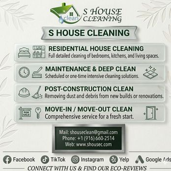 S House Cleaning - Don't wait until the end to contact us.
Mail:shouseclean@gmail.com
Phone:+19166602514 - Office Cleaning Near Me S House Cleaning - Don't wait until the end to contact us.
Mail:shouseclean@gmail.com
Phone:+19166602514 - Office Cleaning Near Me
