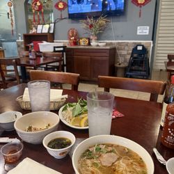 I Love Pho - Rare steak pho (added chili oil)