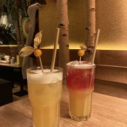 Hans im Glück - Goldregen alcohol & non-alcoholic with elderberry added.  Yummy