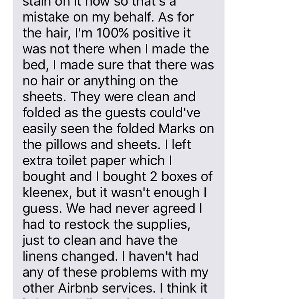 Bumble Bee Cleaning Services - 1/4 First msg from Sandra, in response to my email listing the numerous issues we experienced with Queen Bee cleaning service in June 2017. - Home Cleaning Near Me - Lynnwood, Washington