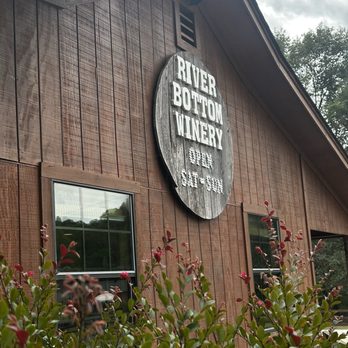 River Bottom Winery - Signage outside the winery barn - Wineries Near Me - Roland, Arkansas River Bottom Winery - Signage outside the winery barn - Wineries Near Me - Roland, Arkansas