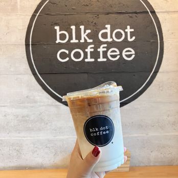 Blk Dot Coffee - Iced Latte - Coffee & Tea Near Me - Irvine, California