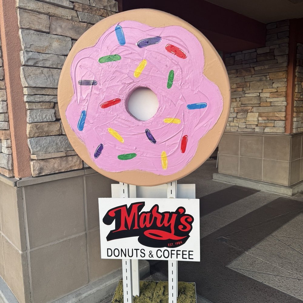 Mary's Donuts - Signage outside shop - Donuts Near Me - Santee, California