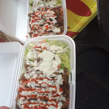 Hefty Gyros - Combo! Yummy! Lamb & chicken. The rice was out of this word. I'm not really a fry person, but I demolished the hearty Fries! - Food Trucks Near Me Hefty Gyros - Combo! Yummy! Lamb & chicken. The rice was out of this word. I'm not really a fry person, but I demolished the hearty Fries! - Food Trucks Near Me