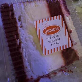 Junior's - Red Velvet Cheesecake slice - Breakfast & Brunch Near Me - Las Vegas, Nevada Junior's - Red Velvet Cheesecake slice - Breakfast & Brunch Near Me - Las Vegas, Nevada