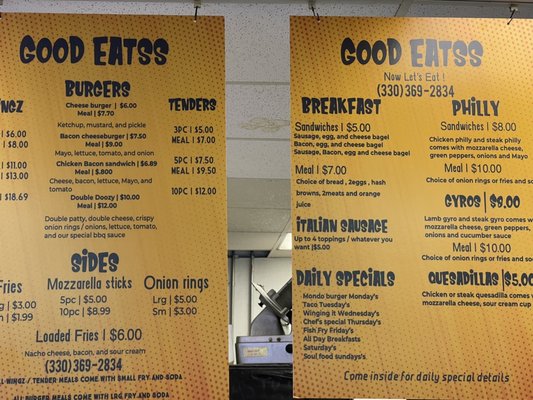 Menu photo 1 Good Eatss Warren, OH