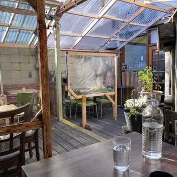 Ako - Outdoor back area with heat lamps - Sushi Bars Near Me - Brooklyn, New York