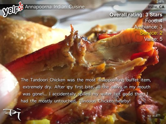 Menu photo 2 Annapoorna Indian Cuisine Irvine, CA