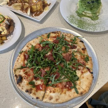 Kitch Cafe - prosciutto & arugula pizza - Breakfast & Brunch Near Me - Fullerton, California Kitch Cafe - prosciutto & arugula pizza - Breakfast & Brunch Near Me - Fullerton, California