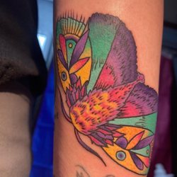 Wyld Chyld Tattoo - Moth tattoo by Sophia