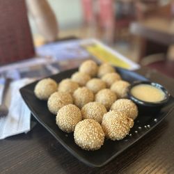 Taste Tea Cafe - Fried Sesame Balls. Delicious!