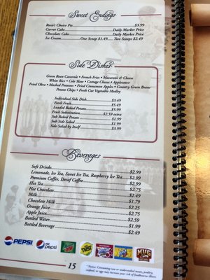 Menu photo 5 Sara's Family Restaurant Fort Wayne, IN