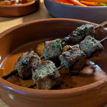 tonica - I think this was skewered lamb or something, pretty tasty, but not my favorite thing, that was the patatas bravas, but this was a nice bite - Tapas/Small Plates Near Me - Memphis, Tennessee tonica - I think this was skewered lamb or something, pretty tasty, but not my favorite thing, that was the patatas bravas, but this was a nice bite - Tapas/Small Plates Near Me - Memphis, Tennessee