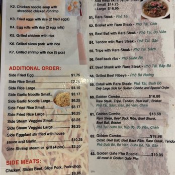 Golden Gate Pho - Vietnamese Near Me - Oakley, California