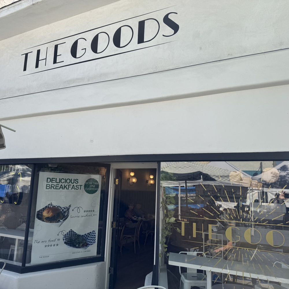 The Goods - The storefront has outside seating. - Donuts Near Me - Carlsbad, California The Goods - The storefront has outside seating. - Donuts Near Me - Carlsbad, California