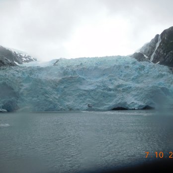 Phillips Cruises & Tours - yes, the glacier is blue on a cloudy day - Boat Tours Near Me - Whittier, Alaska