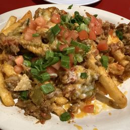 Green chile fries