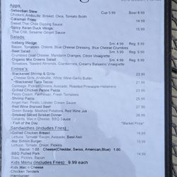 Chill & Grill - Menu