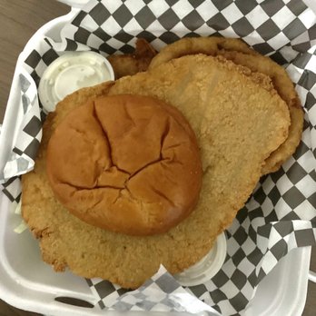 Westside Pour House - Tenderloin sandwich haha we had a good laugh about how big this was. - Pubs Near Me - Carson City, Nevada Westside Pour House - Tenderloin sandwich haha we had a good laugh about how big this was. - Pubs Near Me - Carson City, Nevada