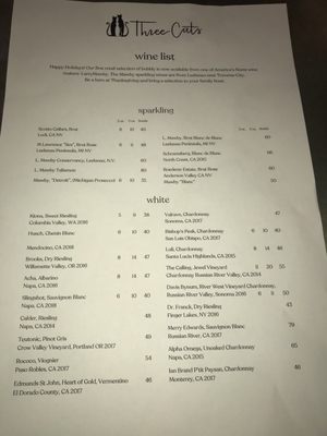 Menu photo 8 Three Cats Clawson, MI