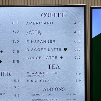 Floe - Matcha & Bingsoo Cafe - Coffee and tea menu. They charge for milk subs. Disappointed. - Shaved Ice Near Me - Fullerton, California Floe - Matcha & Bingsoo Cafe - Coffee and tea menu. They charge for milk subs. Disappointed. - Shaved Ice Near Me - Fullerton, California