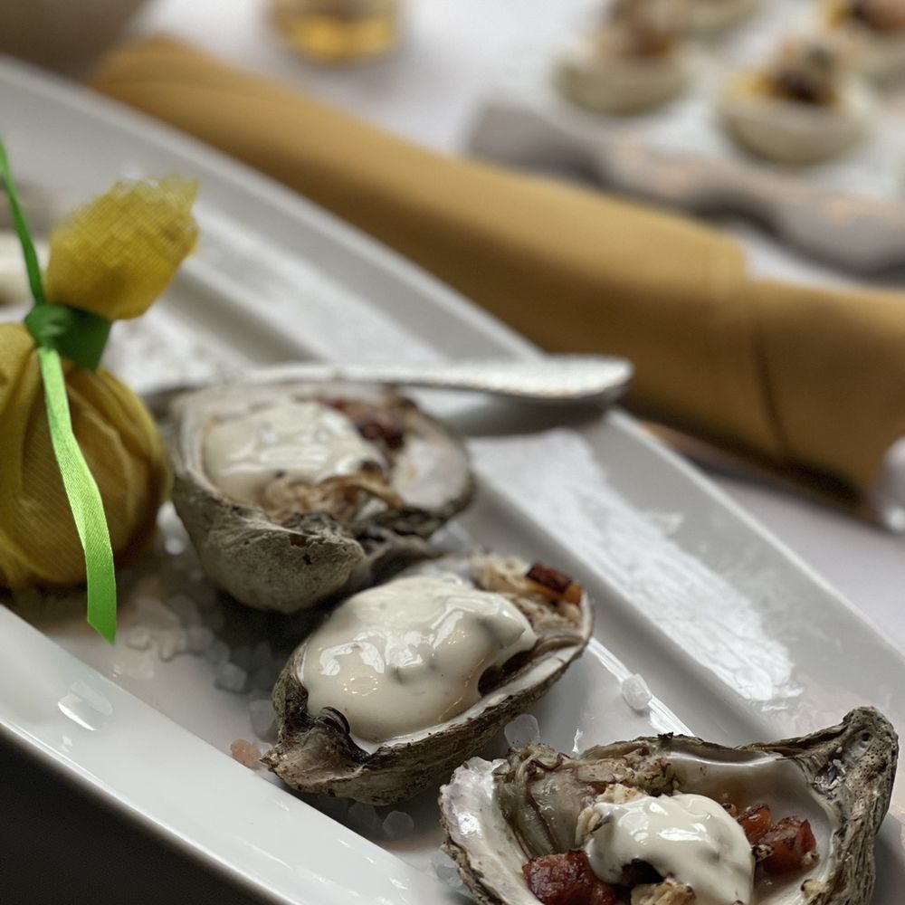 Smoked - Bacon and ranch oysters (chef's creation) - Seafood Near Me - Columbia, South Carolina Smoked - Bacon and ranch oysters (chef's creation) - Seafood Near Me - Columbia, South Carolina