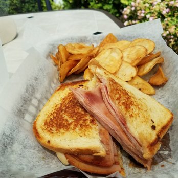 Springers - Grilled ham and cheese with house made chips - American Near Me - Stoughton, Wisconsin