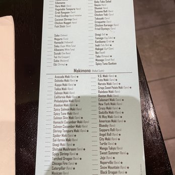 Sushi Naper - Menu - Sushi Bars Near Me - Naperville, Illinois