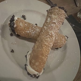 Grazia Italian Kitchen - Cannolis! Made on order with a crispy shell and delicious filling! Yum! - Italian Near Me - Pearland, Texas