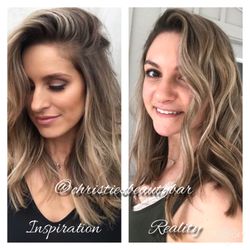 Christie's Beauty Bar - Inspiration photo transformed into reality