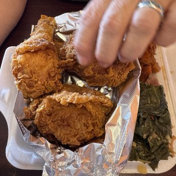 AmericanSoul Kitchen & Bar - Fried chicken with greens and yams - Soul Food Near Me - Meriden, Connecticut