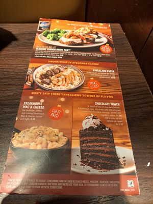 Menu photo 4 Outback Steakhouse San Marcos, CA