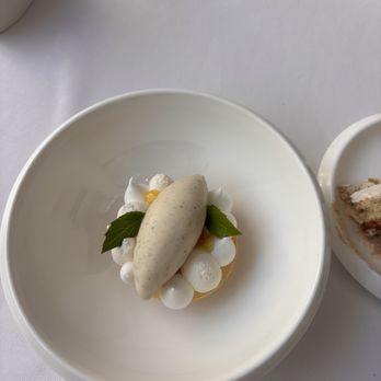 The Modern - yuzu gelato, crispy meringue and citrus chiffon - New American Near Me - New York, New York The Modern - yuzu gelato, crispy meringue and citrus chiffon - New American Near Me - New York, New York