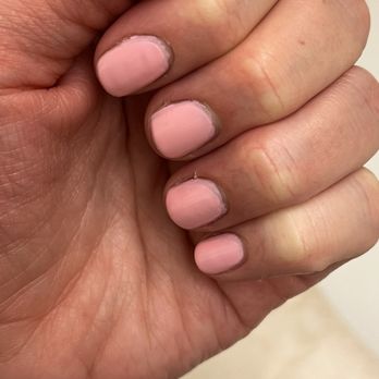 Sapphire Nails and Spa - Manicure with pink polish - Nail Salons Near Me - New York, New York Sapphire Nails and Spa - Manicure with pink polish - Nail Salons Near Me - New York, New York