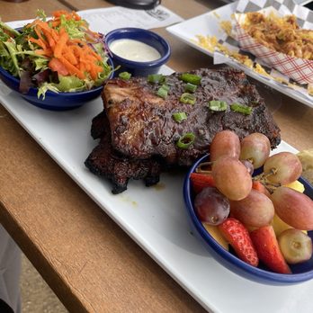 Joe's Farm Grill - Baby Back Ribs with fruit & side salad - American Near Me - Gilbert, Arizona