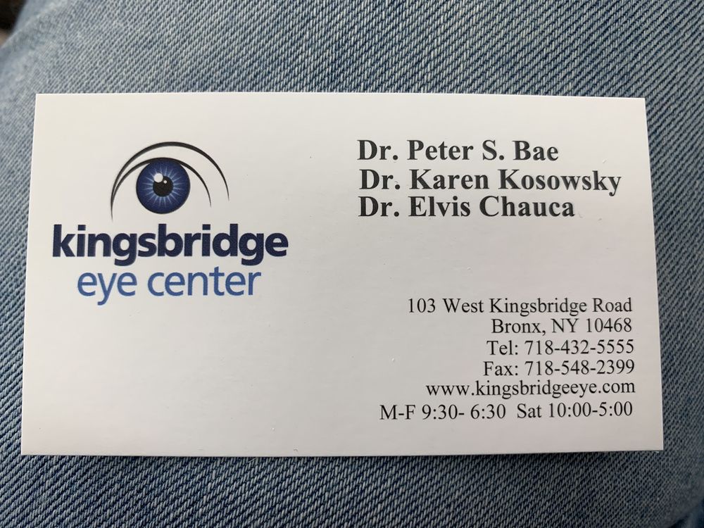 KINGSBRIDGE EYE CENTER Updated September 2024 11 Reviews 103 W Kingsbridge Rd, Bronx, New
