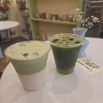 Pairing - Strawberry matcha and Matcha Lemonade - Coffee & Tea Near Me - Brooklyn, New York Pairing - Strawberry matcha and Matcha Lemonade - Coffee & Tea Near Me - Brooklyn, New York