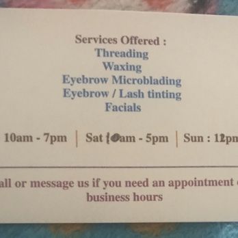 Eyebrow Threading by Rita - Threading Services Near Me - Zephyrhills, Florida