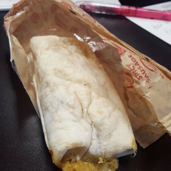 Scooter's Coffee - a burrito wrapped in brown paper - Coffee & Tea Near Me - Columbia, Missouri