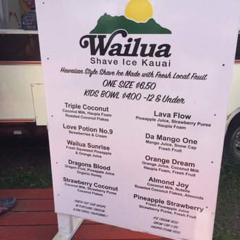 Wailua Shave Ice - Shaved Ice Near Me - Kapaa, Hawaii Wailua Shave Ice - Shaved Ice Near Me - Kapaa, Hawaii